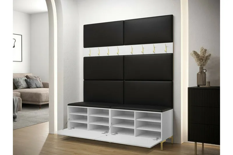 Dunvegan Hallmöbelset 168x46 cm White - Möbler - Hallmöbler - Möbelset för hall & entre