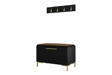 Dunvegan Hallmöbelset 84x44 cm - Svart - Möbler - Hallmöbler - Möbelset för hall & entre