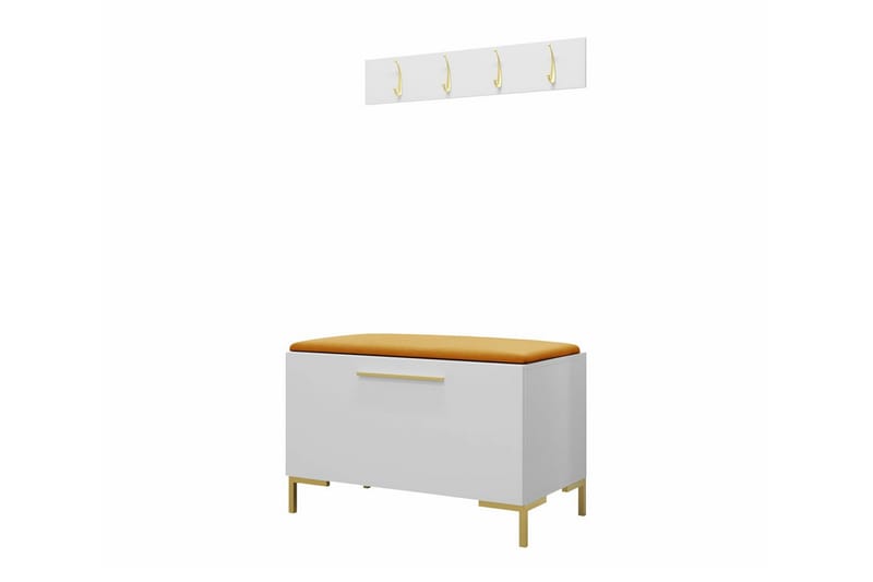 Dunvegan Hallmöbelset 84x44 cm - Vit - Möbler - Hallmöbler - Möbelset för hall & entre