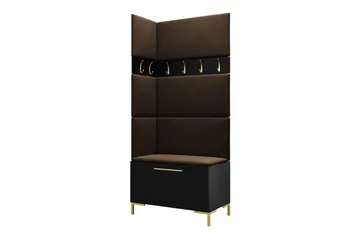 Dunvegan Hallmöbelset 84x46 cm - Svart - Möbler - Hallmöbler - Möbelset för hall & entre