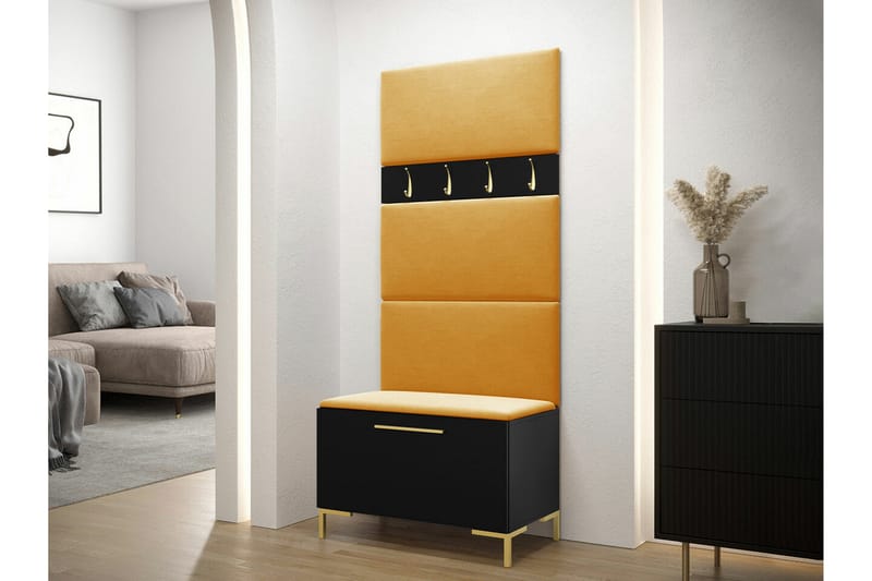 Dunvegan Hallmöbelset 84x46 cm - Svart - Möbler - Hallmöbler - Möbelset för hall & entre