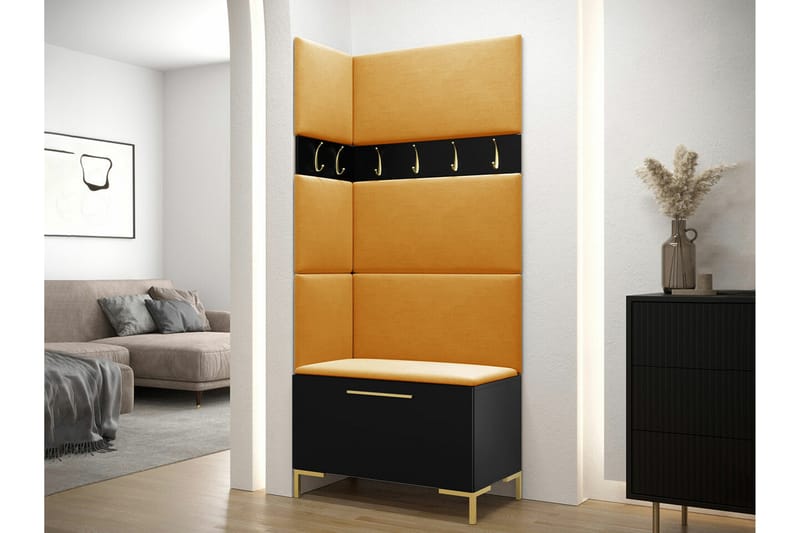 Dunvegan Hallmöbelset 84x46 cm - Svart - Möbler - Hallmöbler - Möbelset för hall & entre