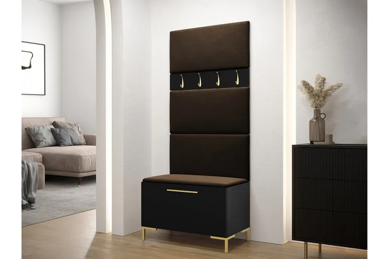 Dunvegan Hallmöbelset 84x46 cm - Svart - Möbler - Hallmöbler - Möbelset för hall & entre