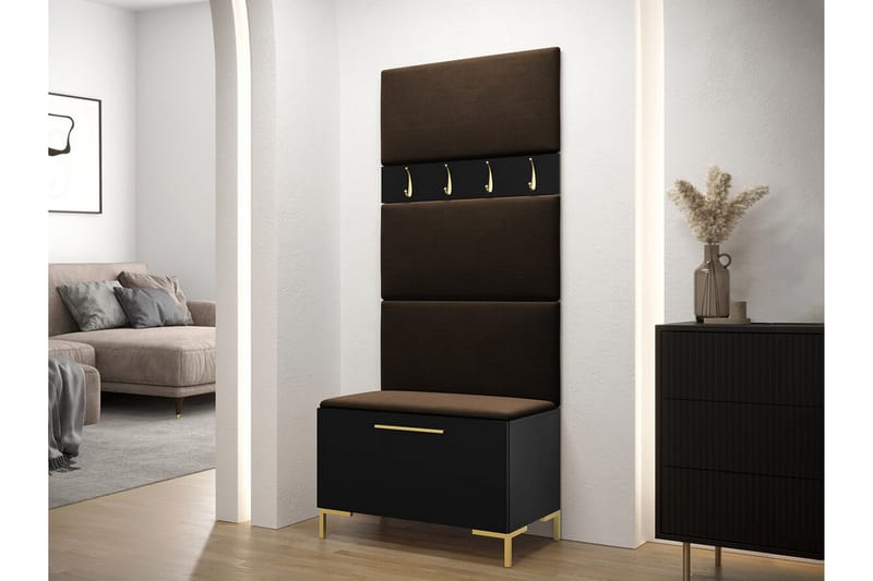 Dunvegan Hallmöbelset 84x46 cm - Svart - Möbler - Hallmöbler - Möbelset för hall & entre