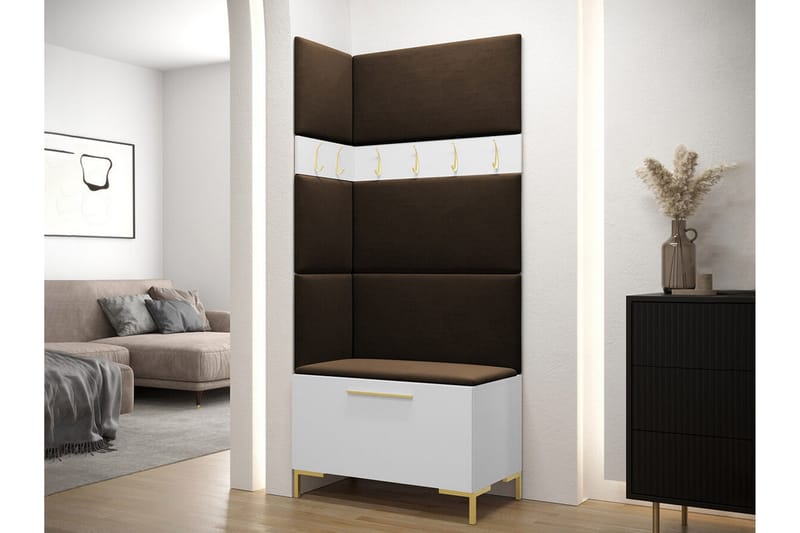 Dunvegan Hallmöbelset 84x46 cm - Vit - Möbler - Hallmöbler - Möbelset för hall & entre