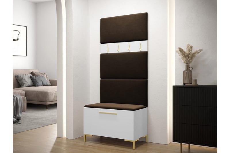 Dunvegan Hallmöbelset 84x46 cm - Vit - Möbler - Hallmöbler - Möbelset för hall & entre