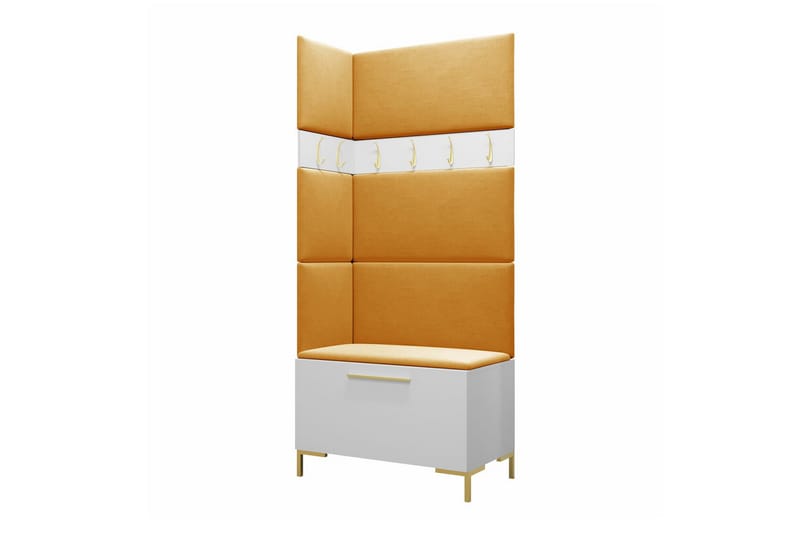 Dunvegan Hallmöbelset 84x46 cm - Vit - Möbler - Hallmöbler - Möbelset för hall & entre