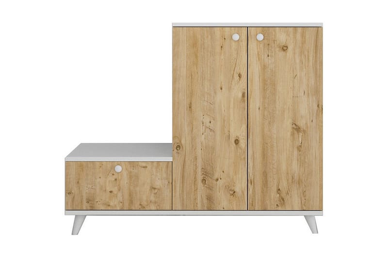 Esrana Hallmöbelset 120x120 cm - Natur/Vit - Möbler - Hallmöbler - Möbelset för hall & entre