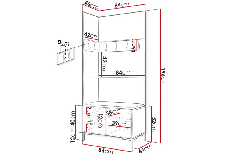 Hallförvaring - Möbler - Hallmöbler - Möbelset för hall & entre