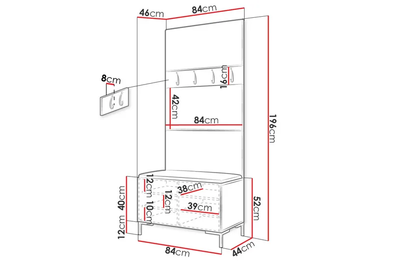 Hallförvaring - Möbler - Hallmöbler - Möbelset för hall & entre