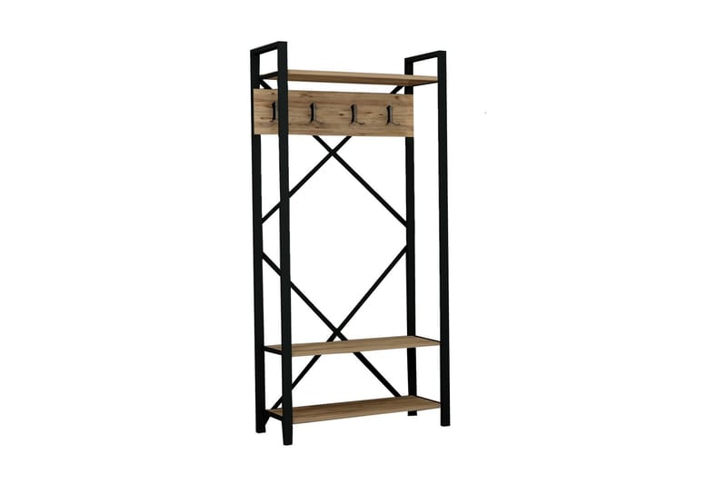 Hallmöbelset 35x90 cm - Natur/Svart - Möbler - Hallmöbler - Möbelset för hall & entre