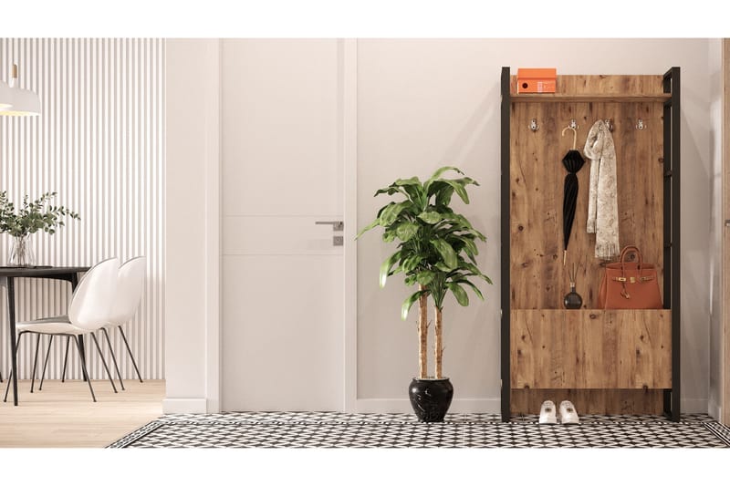 Hardyng Hallmöbelset 34x90 cm Dubbel Vänster - Natur - Möbler - Hallmöbler - Möbelset för hall & entre