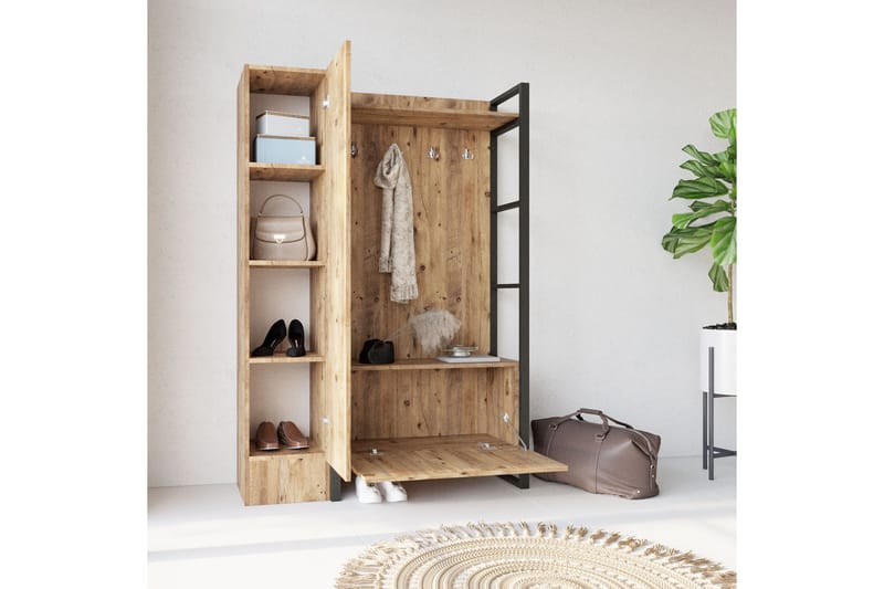 Hardyng Hallmöbelset 34x90 cm Vänster - Natur - Möbler - Hallmöbler - Möbelset för hall & entre