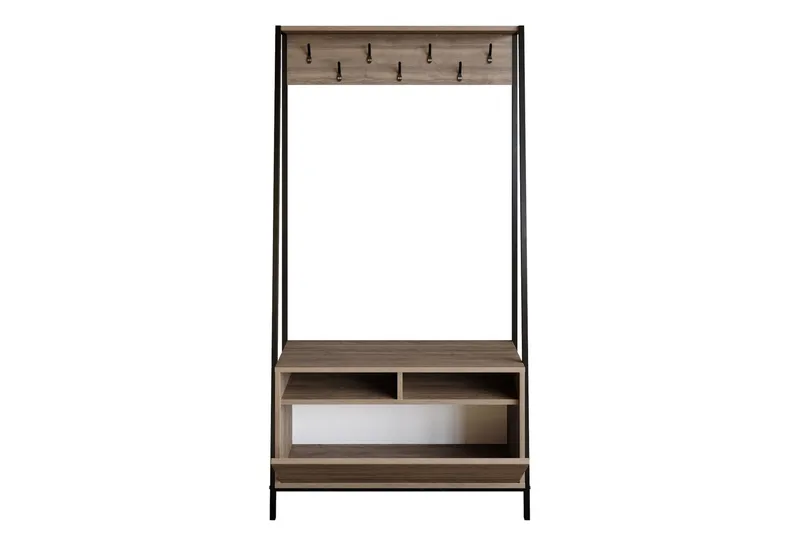 Imoveis Hallmöbelset 30 cm - Mörkbrun/Svart - Möbler - Hallmöbler - Möbelset för hall & entre