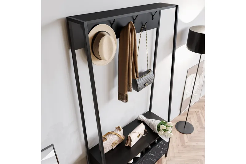 Imoveis Hallmöbelset 30 cm - Svart - Möbler - Hallmöbler - Möbelset för hall & entre