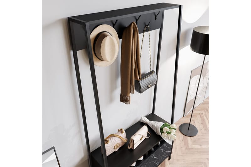 Imoveis Hallmöbelset 30 cm - Svart - Möbler - Hallmöbler - Möbelset för hall & entre