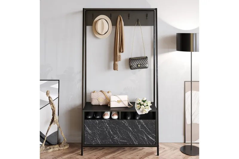 Imoveis Hallmöbelset 30 cm - Svart - Möbler - Hallmöbler - Möbelset för hall & entre