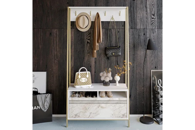 Imoveis Hallmöbelset 30 cm - Vit - Möbler - Hallmöbler - Möbelset för hall & entre