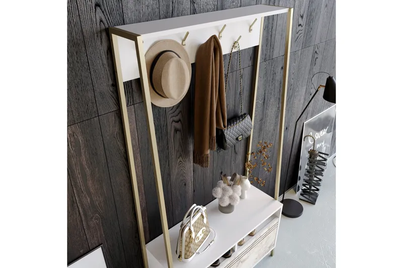 Imoveis Hallmöbelset 30 cm - Vit - Möbler - Hallmöbler - Möbelset för hall & entre