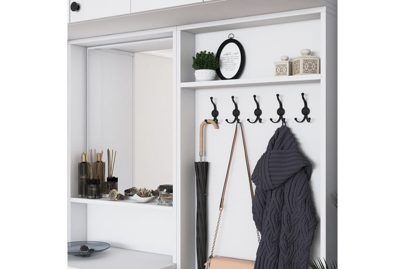 Itsuo Hallmöbelset Vit - Hanah Home - Möbler - Hallmöbler - Möbelset för hall & entre