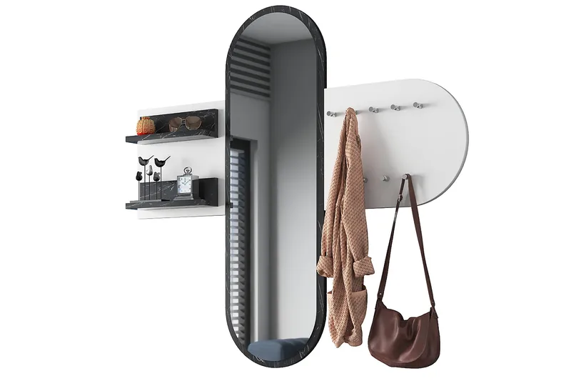 Juignac Hallmöbelset 120 cm - Vit - Möbler - Hallmöbler - Möbelset för hall & entre