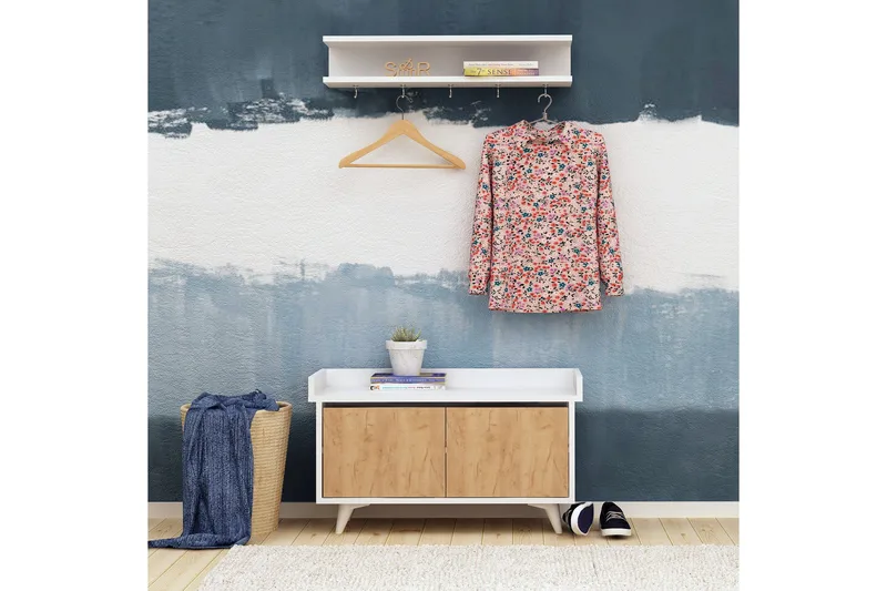 Mod Design Hallförvaring, Trä/Vit