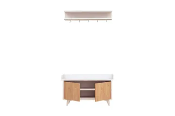 Mod Design Hallförvaring - Trä/Vit - Möbler - Hallmöbler - Möbelset för hall & entre