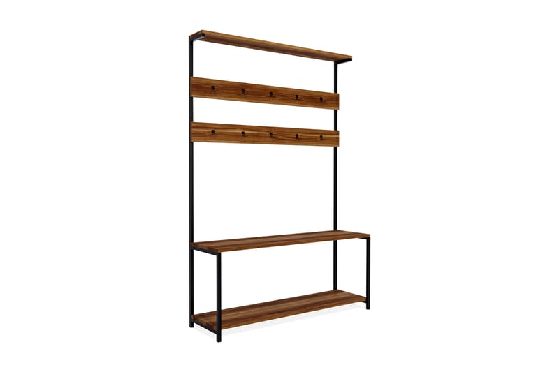 Napoca Hallmöbelset 120 cm - Mörkbrun - Möbler - Hallmöbler - Möbelset för hall & entre