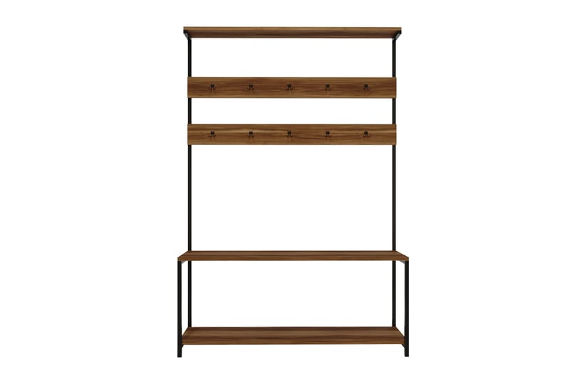 Napoca Hallmöbelset 120 cm - Mörkbrun - Möbler - Hallmöbler - Möbelset för hall & entre