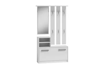 Nesebar Hallmöbel 85 cm - Vit - Möbler - Hallmöbler - Möbelset för hall & entre