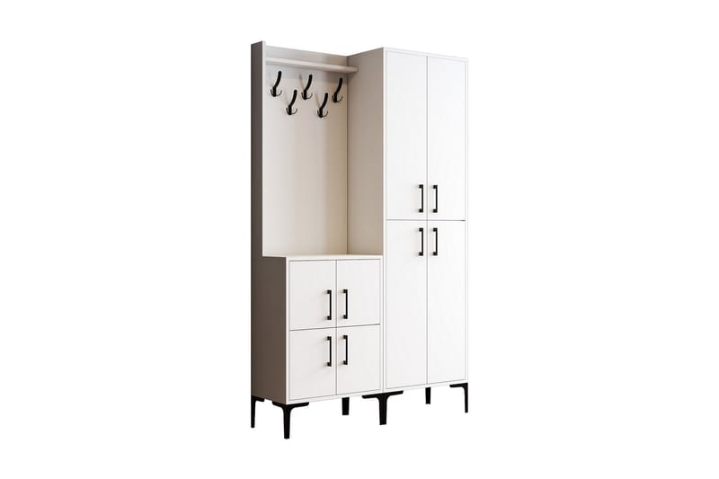 Retzow Hallmöbelset 35x120 cm - Vit - Möbler - Hallmöbler - Möbelset för hall & entre