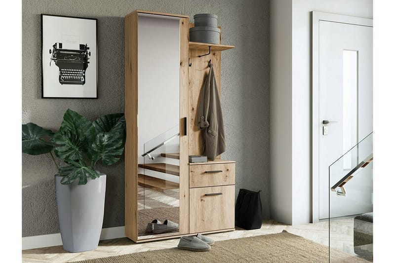 Rosehall Hallmöbelset 97x30 cm 195x - Brun - Möbler - Hallmöbler - Möbelset för hall & entre