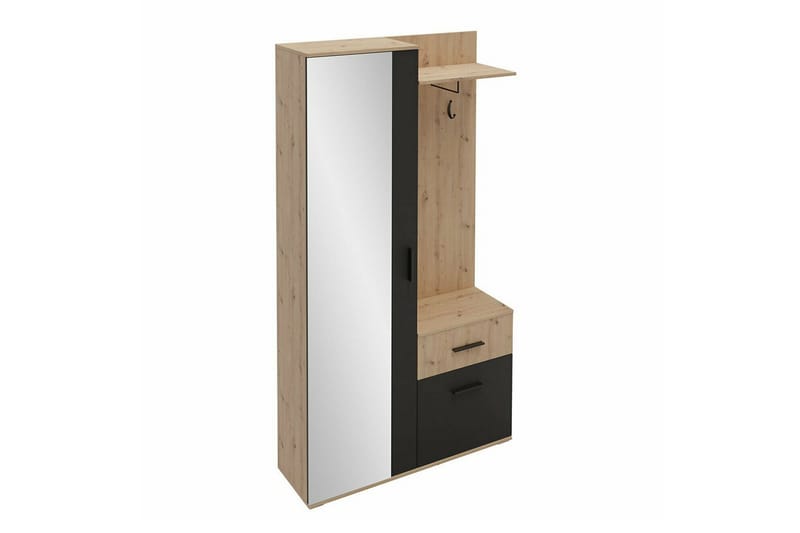Rosehall Hallmöbelset 97x30 cm 195x - Svart - Möbler - Hallmöbler - Möbelset för hall & entre