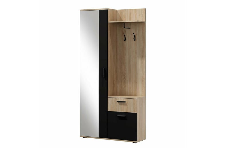 Rosehall Hallmöbelset 97x30 cm 195x - Svart - Möbler - Hallmöbler - Möbelset för hall & entre