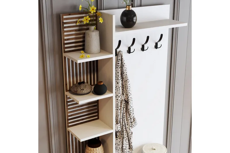 Schmida Hallmöbelset 35x90 cm - Vit - Möbler - Hallmöbler - Möbelset för hall & entre