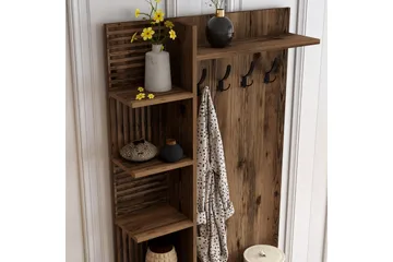 Schmida Hallmöbelset 90 cm - Mörkbrun - Möbler - Hallmöbler - Möbelset för hall & entre