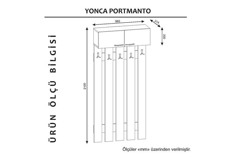 Yonca Hallförvaring - Vit - Möbelset för hall & entre - Hallförvaring