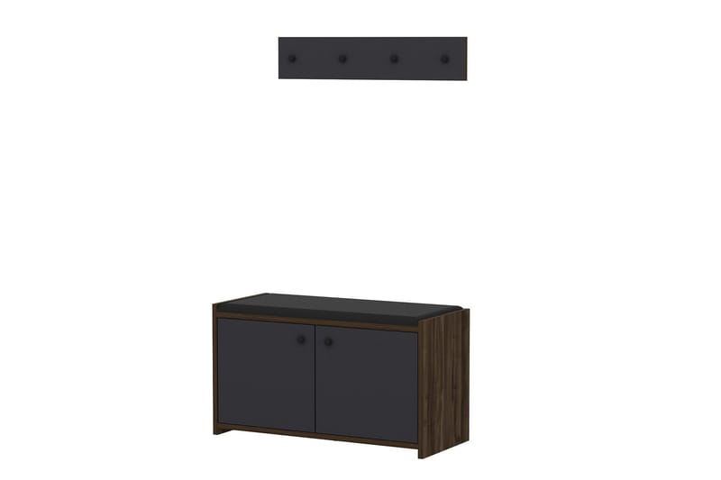 Ostwerwal Hallmöbelset Antracit - Hanah Home - Möbler - Hallmöbler - Möbelset för hall & entre