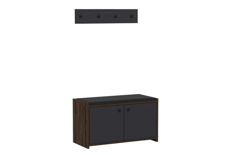 Ostwerwal Hallmöbelset Antracit - Hanah Home - Möbler - Hallmöbler - Möbelset för hall & entre