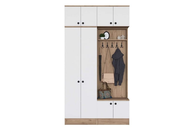 Quorra Hallmöbelset, Valnöt/Vit