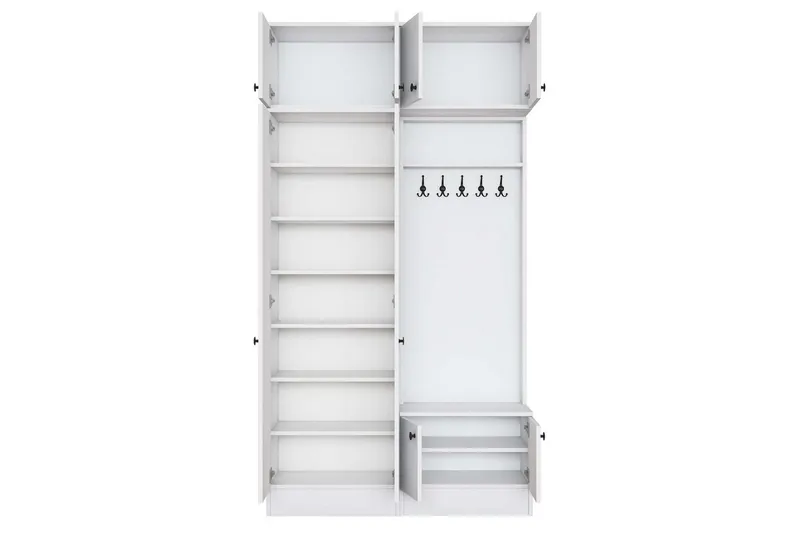 Quorra Hallmöbelset - Vit - Möbler - Hallmöbler - Möbelset för hall & entre