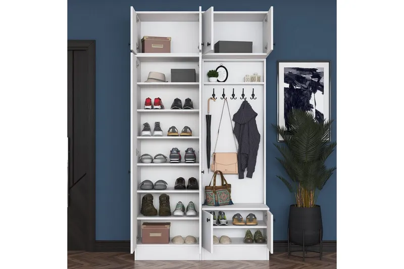 Quorra Hallmöbelset - Vit - Möbler - Hallmöbler - Möbelset för hall & entre