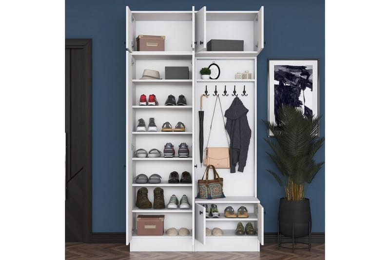 Quorra Hallmöbelset - Vit - Möbler - Hallmöbler - Möbelset för hall & entre