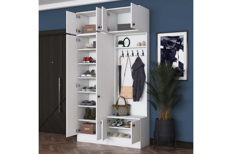 Quorra Hallmöbelset - Vit - Möbler - Hallmöbler - Möbelset f ör hall & entre