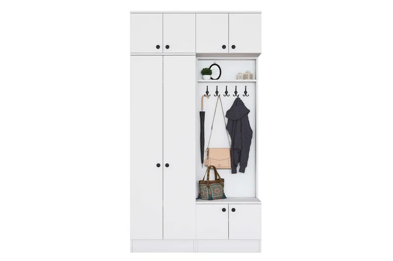 Quorra Hallmöbelset - Vit - Möbler - Hallmöbler - Möbelset för hall & entre