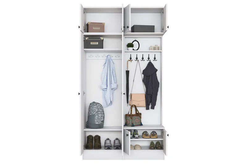 Quorra Hallmöbelset - Vit - Möbler - Hallmöbler - Möbelset för hall & entre
