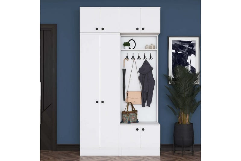 Quorra Hallmöbelset - Vit - Möbler - Hallmöbler - Möbelset för hall & entre
