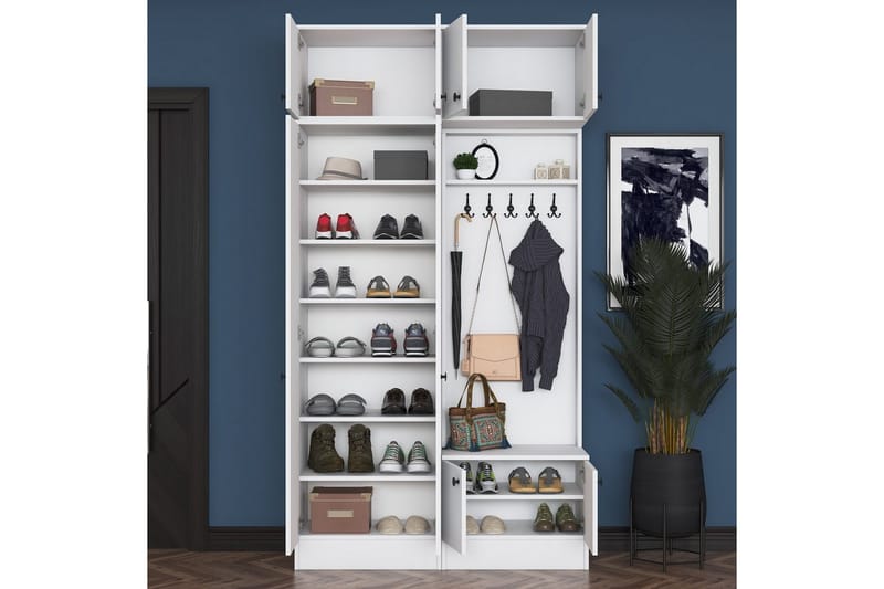 Quorra Hallmöbelset - Vit - Möbler - Hallmöbler - Möbelset för hall & entre