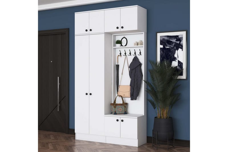 Quorra Hallmöbelset - Vit - Möbler - Hallmöbler - Möbelset för hall & entre