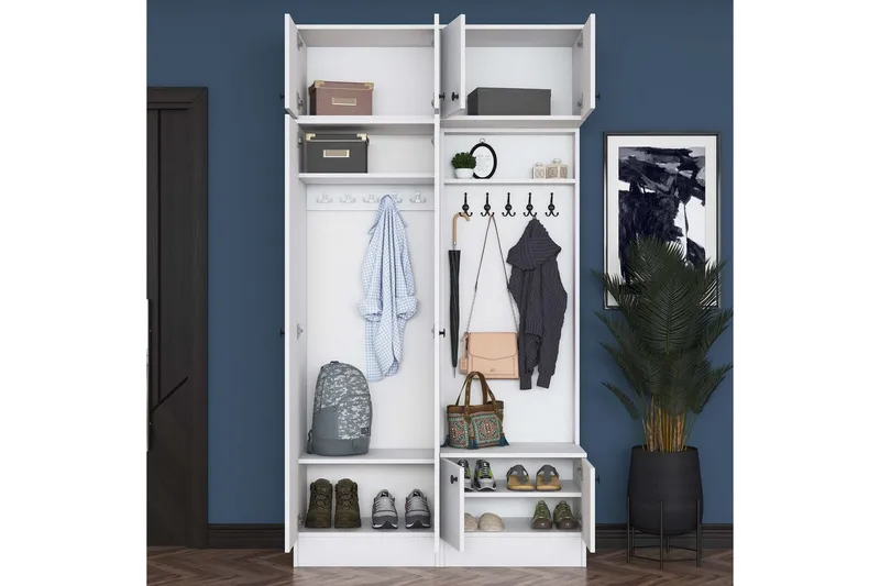 Quorra Hallmöbelset - Vit - Möbler - Hallmöbler - Möbelset för hall & entre